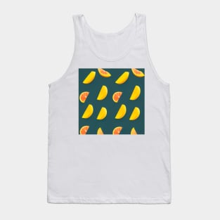 Cut out mango and blood orange pattern Tank Top